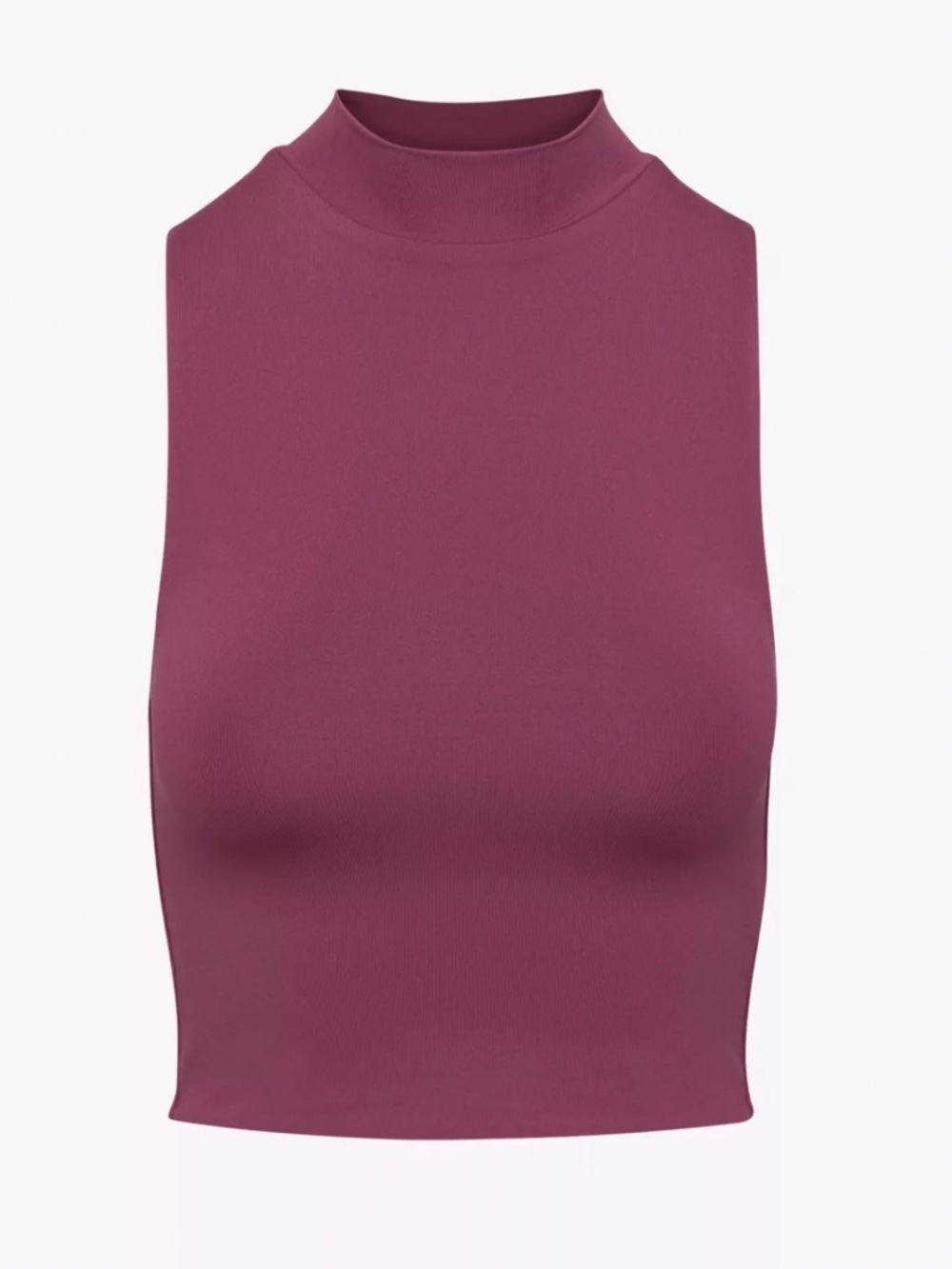 Aritzia Babaton Maroon Mock Neck Tank